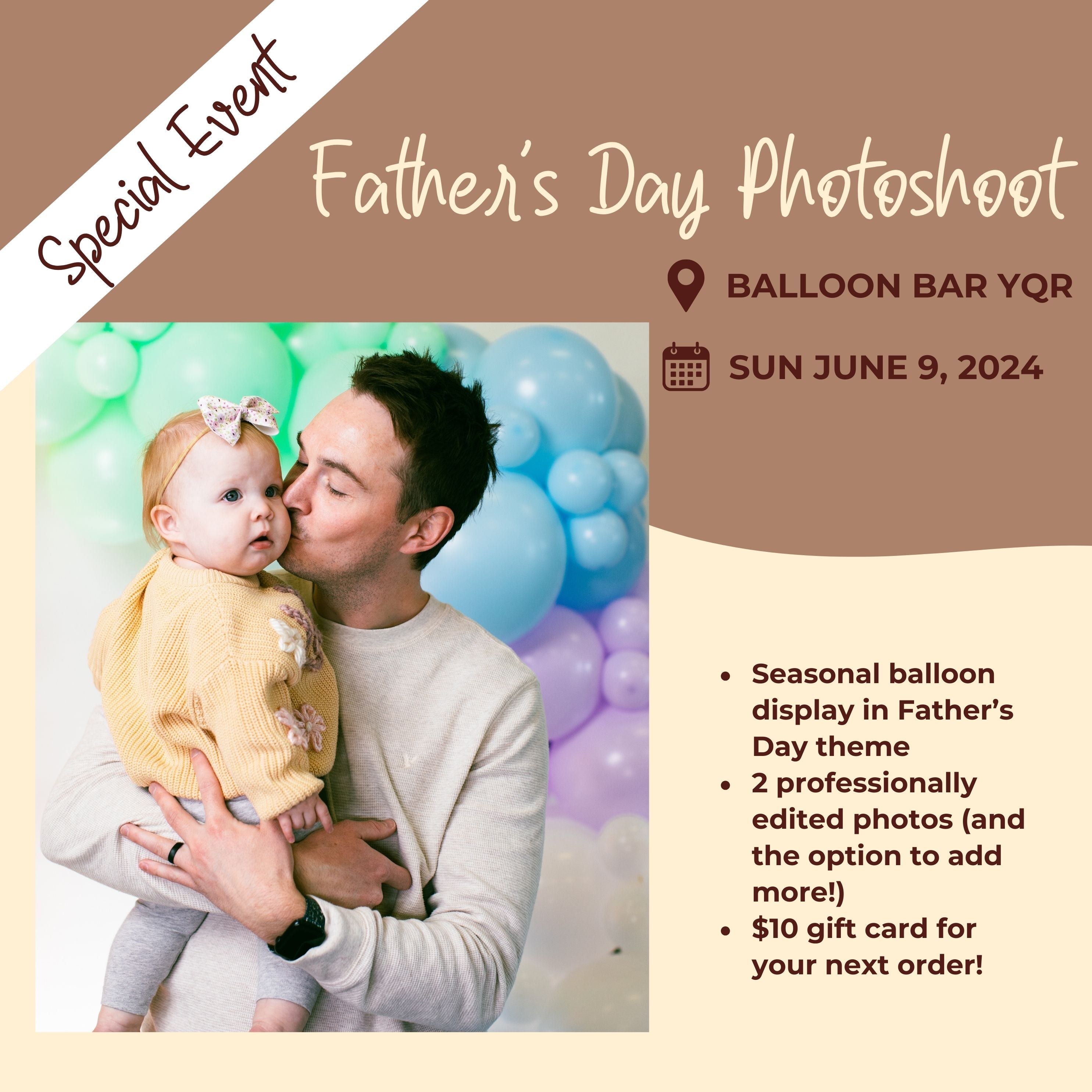 Seasonal Father's Day Photoshoot - Sunday June 9, 2024