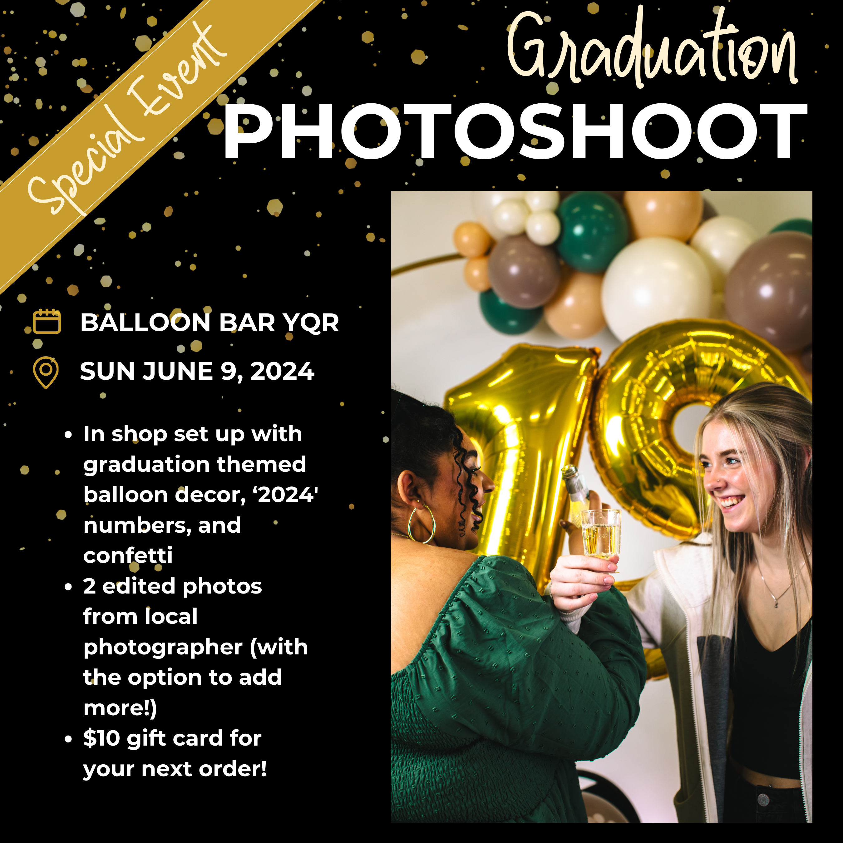 Seasonal Graduation Photoshoot - Sunday June 9, 2024