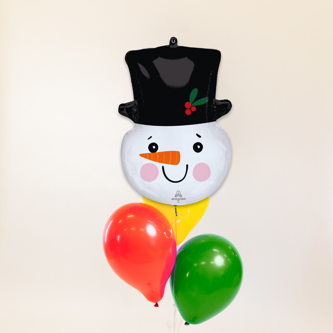 Smiley Snowman Head Foil