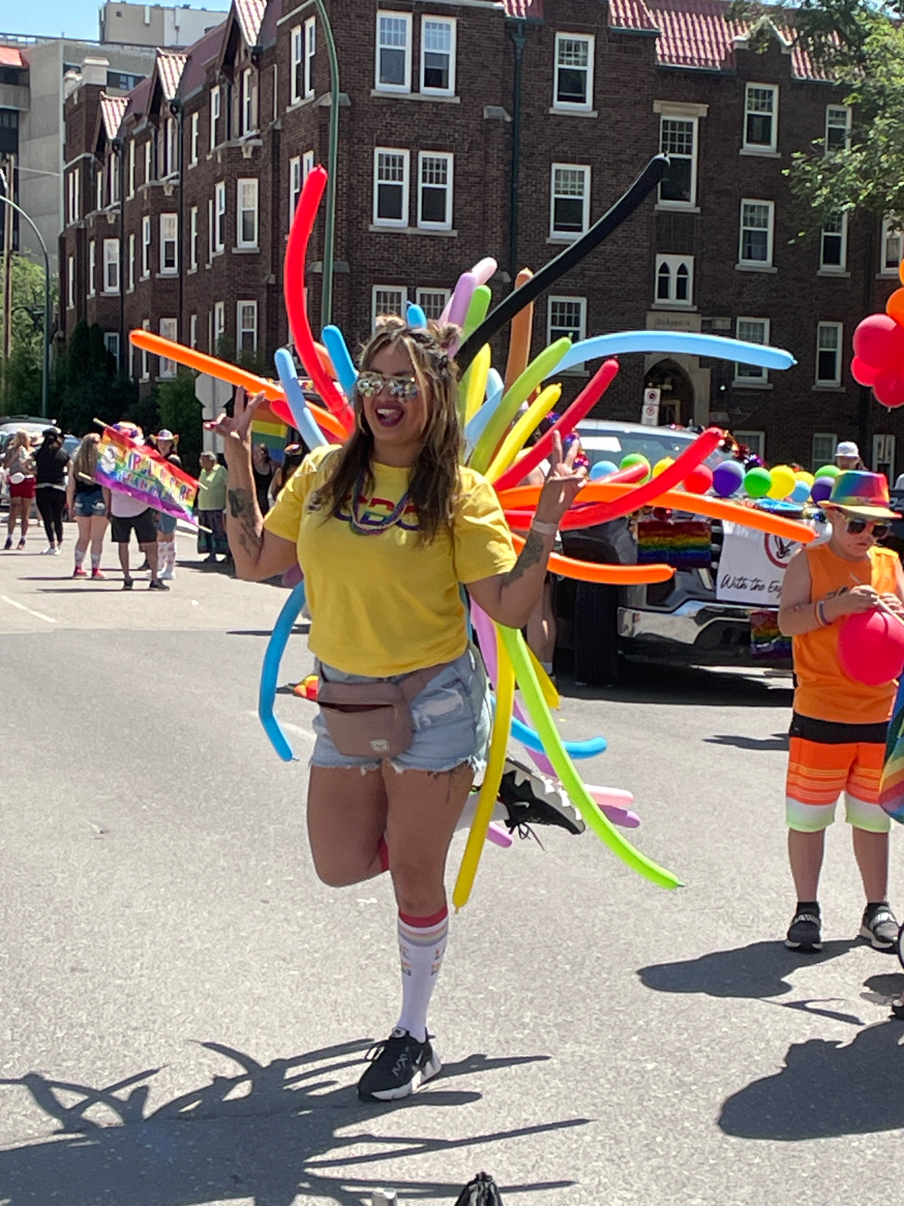 PRIDE Balloon Burst Backpacks