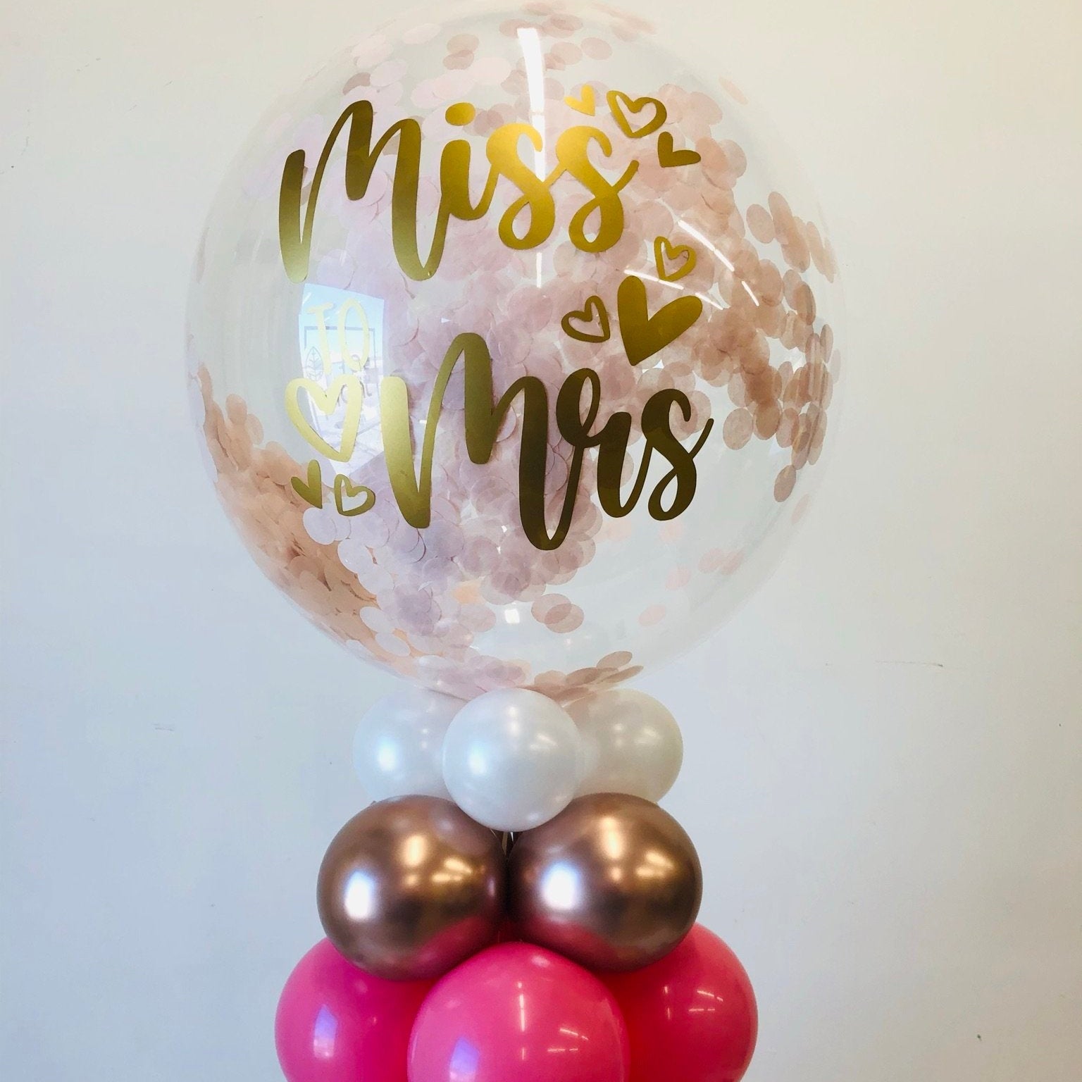 Miss to Mrs Confetti Table Topper