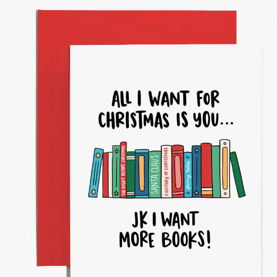 All I Want for Christmas is Books Holiday Card