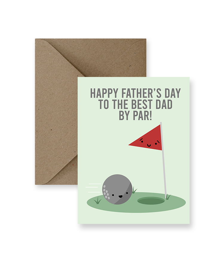 Best Dad by Par - Father's Day Card