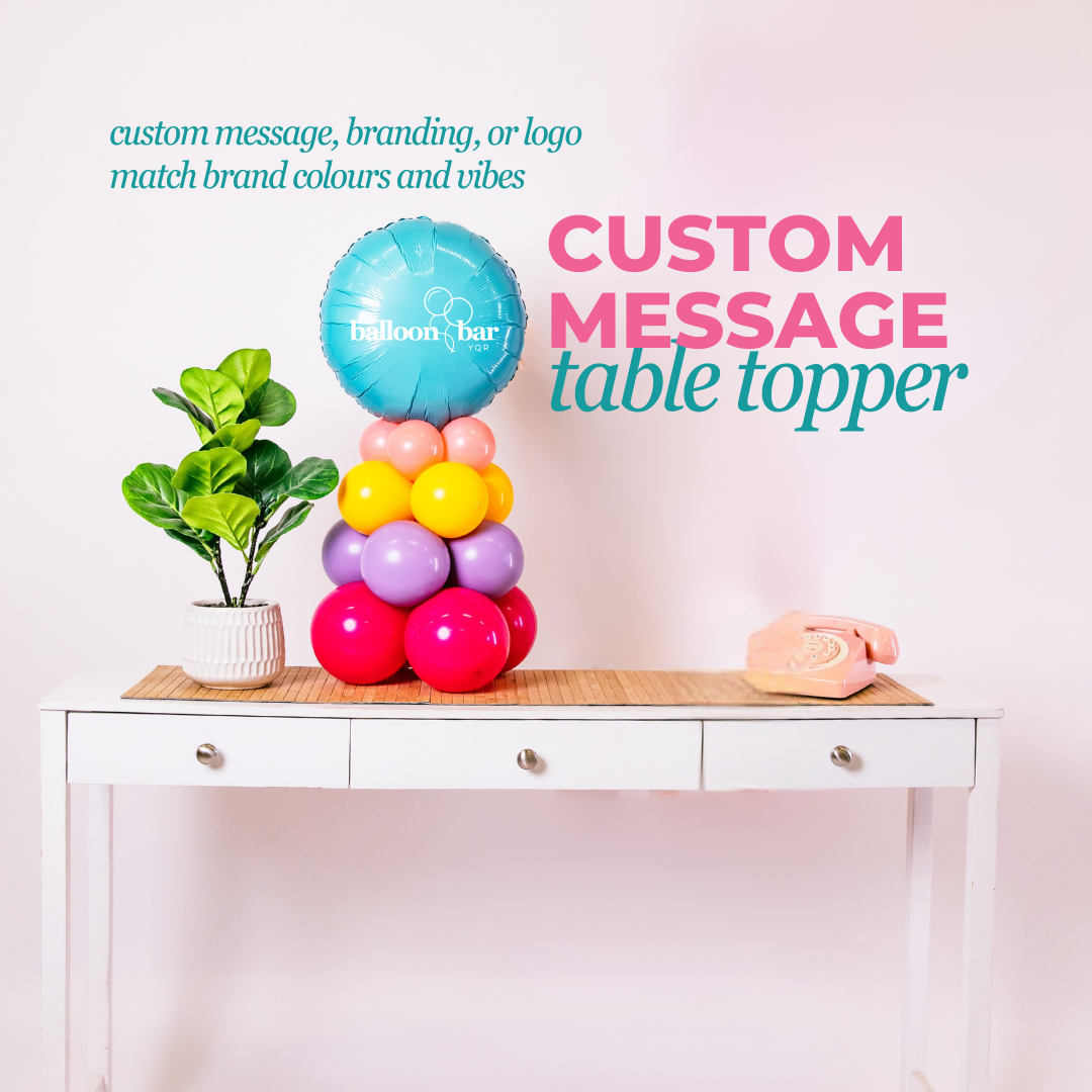 Custom Foil Table Topper