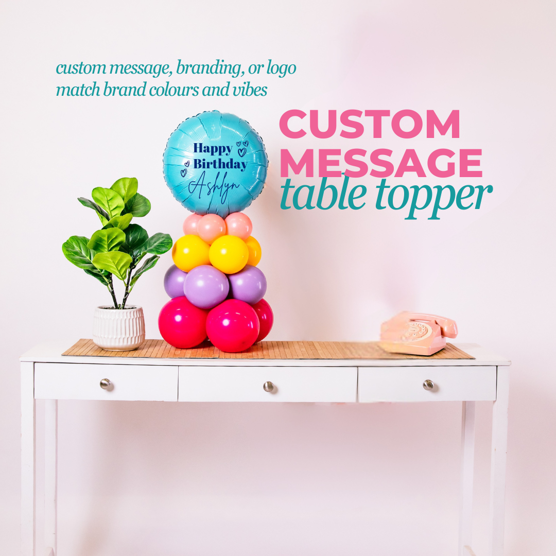 Custom Foil Table Topper
