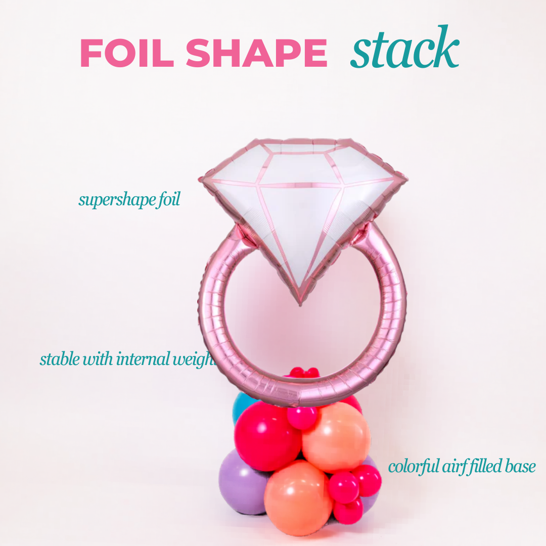 Blush Pink Wedding Ring Foil