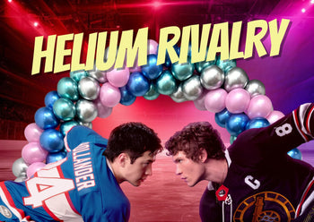 2 hockey players from the hit TV show Heated Rivalry face off with the caption 