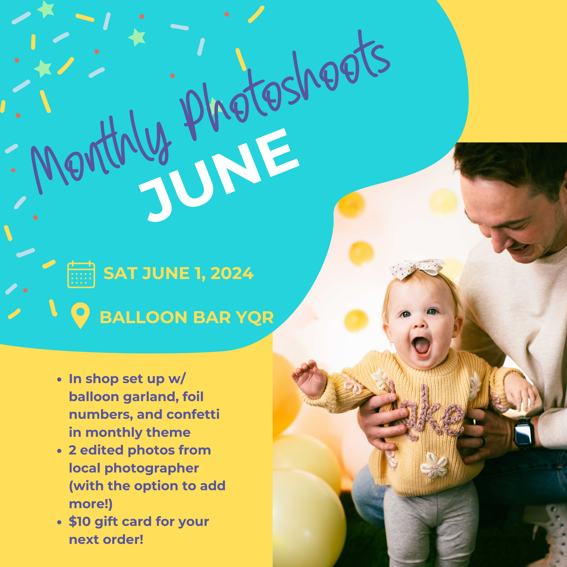 Monthly Photoshoot - Saturday June 1, 2024