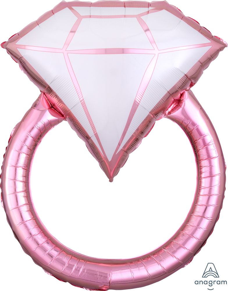 Blush Pink Wedding Ring Foil
