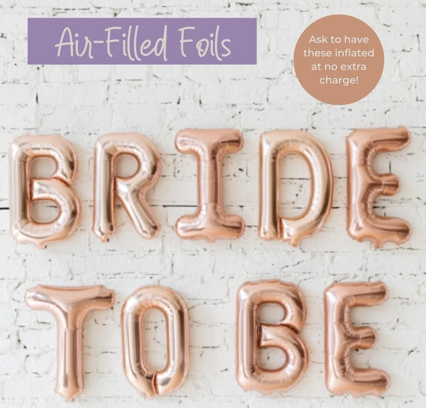 Bride to Be Air Filled Foils