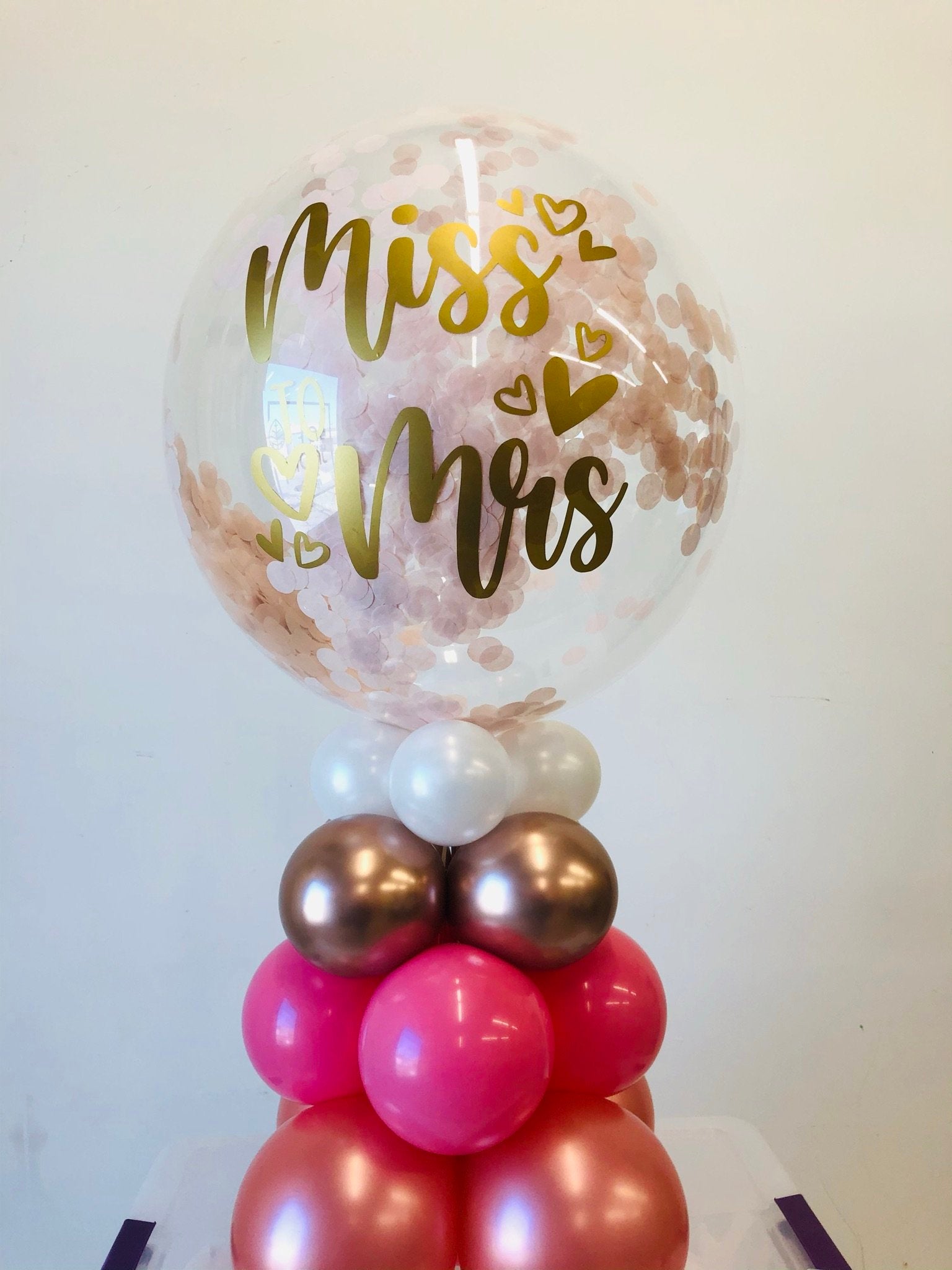 Miss to Mrs Confetti Table Topper