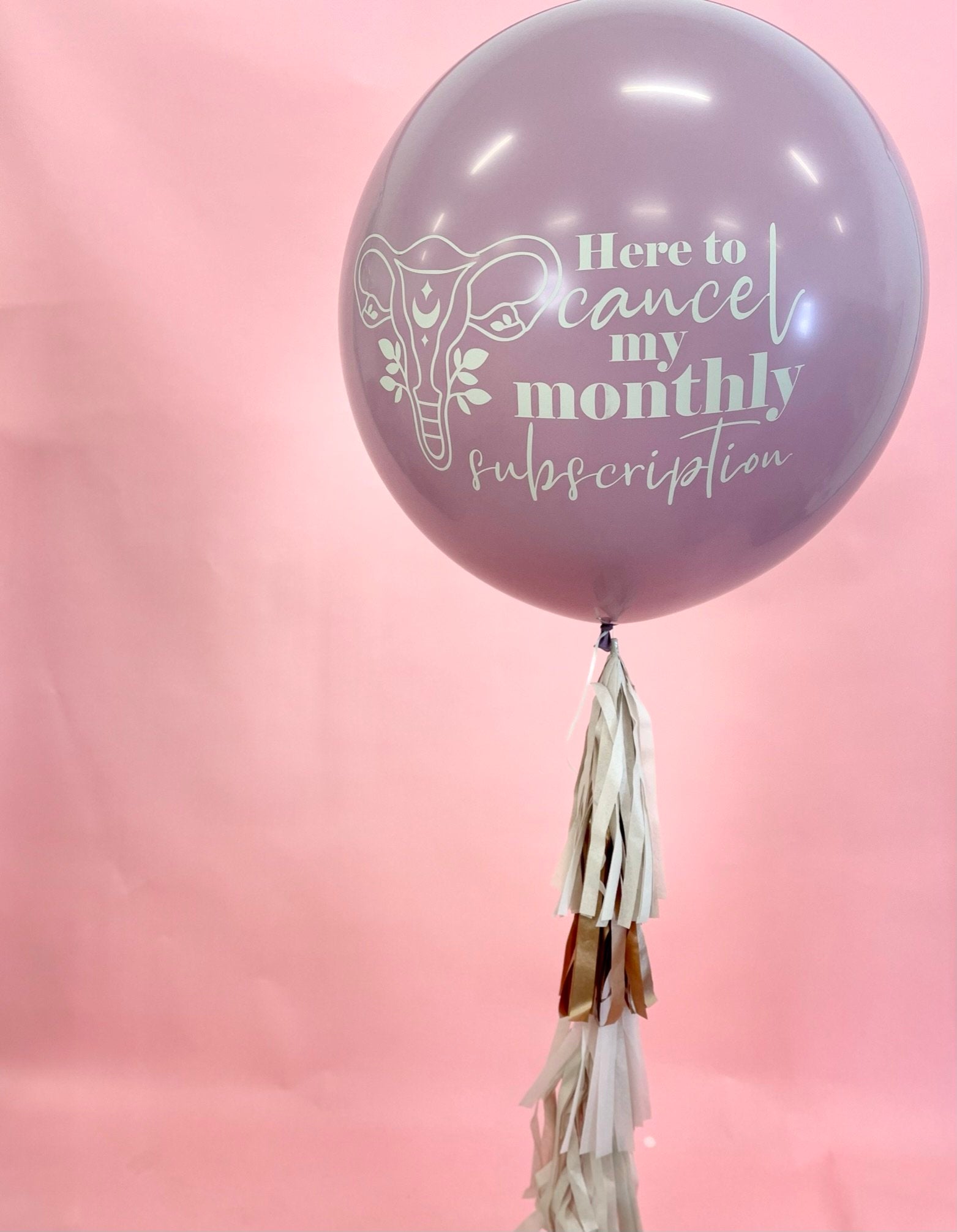 Uterus Signature Balloon w/ Tassel