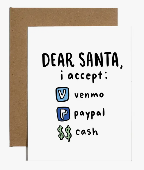 Cash Holiday Card