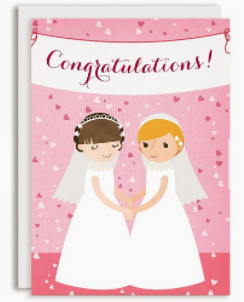 Confetti Brides Wedding Card