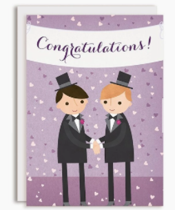 Confetti Grooms Wedding Card