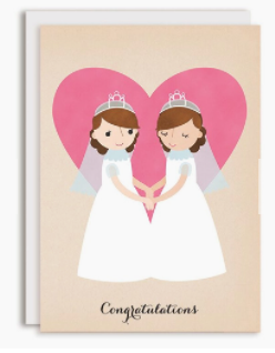 Congratulations Brides Wedding Card