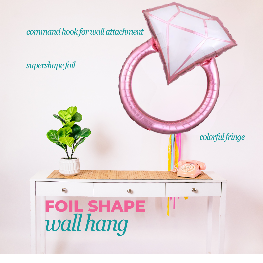 Blush Pink Wedding Ring Foil
