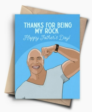 The Rock Funny Fathers Day Card